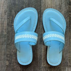 Bernardo light blue sandals